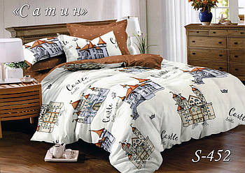 Комплект постільної білизни Тет-@-Тет євро S-452 з 4-ма наволочками в коробці