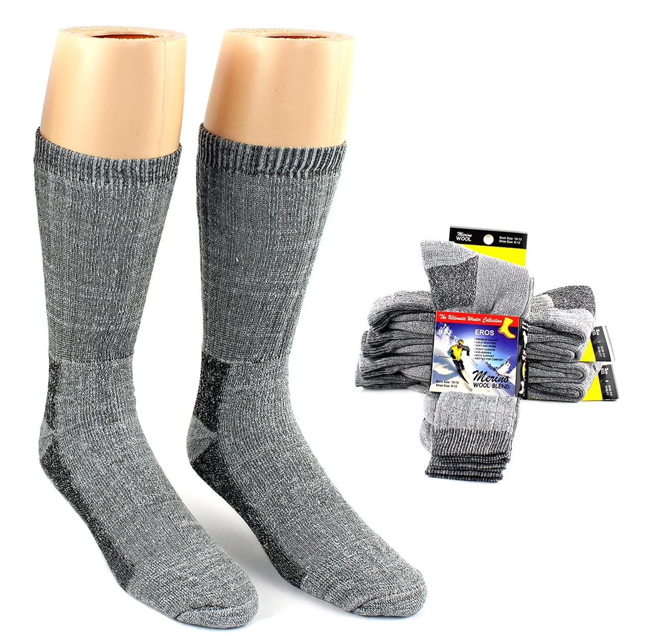 Термошкарпетки з вовни Merino, Розмір: Large-XLarge (US 10-13 - наш 42-46), Merino Sock, 2 пари в наборі 6004