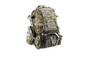 Тактичний рюкзак з підсумками B08 Pixel 55L