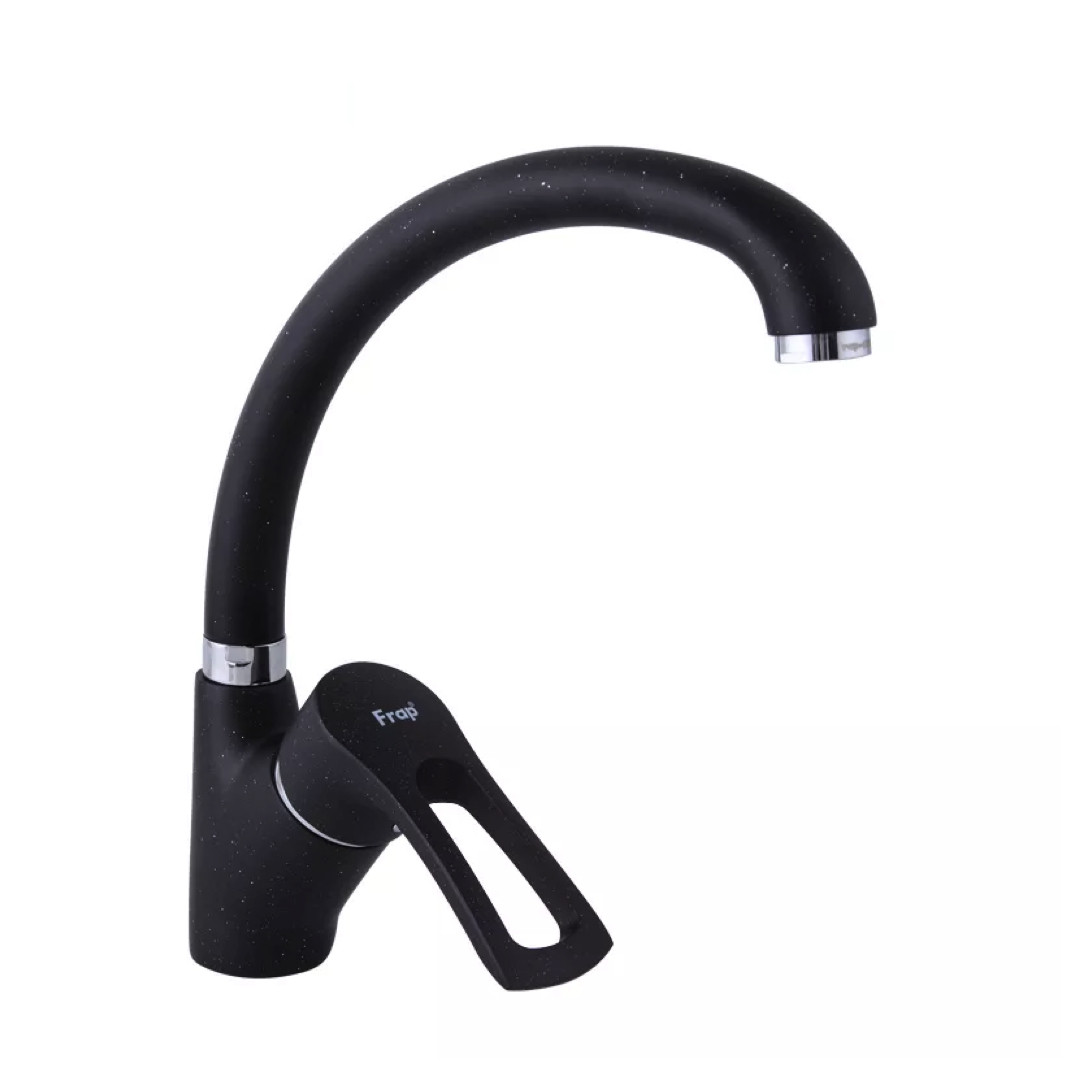 Змішувач для кухні Frap F4166-7, чорний, фото 1