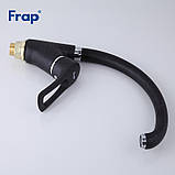 Змішувач для кухні Frap F4166-7, чорний, фото 3