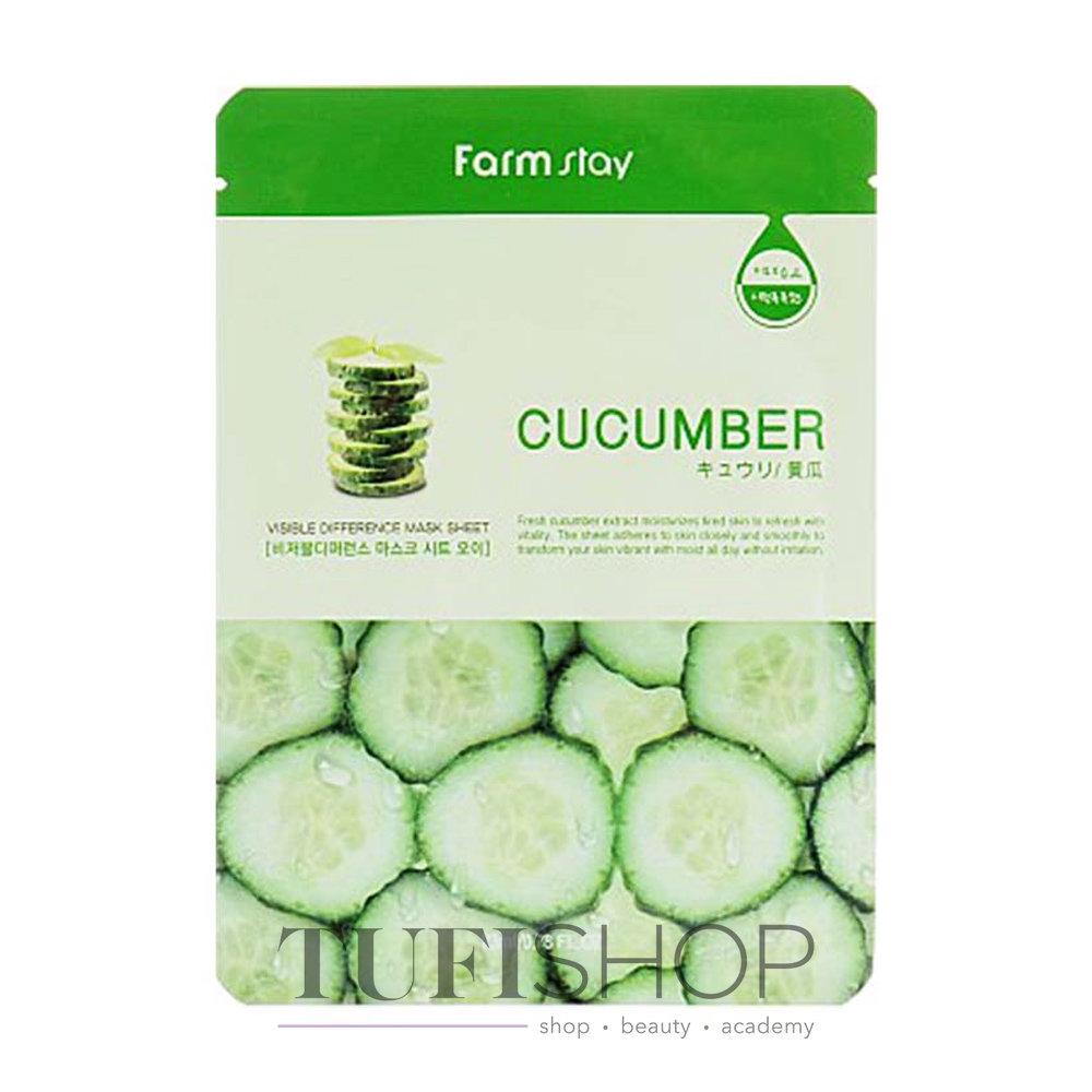 Тканевая Маска FARMSTAY с Огурцом Visible Difference Mask Sheet ...
