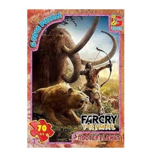 Пазли G-Toys 70 елем Far Cry (Тваринний світ) 01 19*13 5*3 5 см в коробці+плакат