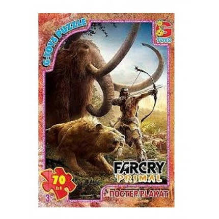 Пазли G-Toys 70 елем Far Cry (Тваринний світ) 01 19*13 5*3 5 см в коробці+плакат, фото 1