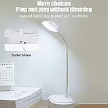 Складана світлодіодна настільна лампа з usb, фото 4