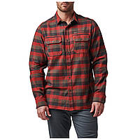 Рубашка тактическая 5.11 Tactical Lester Long Sleeve Shirt Red Bourbon Plaid 2XL