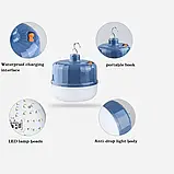 Лампа кемпінгова BL 2040 з акумулятором usb ball buble, фото 3