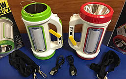 Ліхтар на сонячній батареї з акумулятором і USB-зарядкою D5158 з функцією Power bank 2000mAh, 360* освітлення