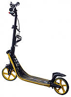 Універсальний самокат для дорослих та дітей Maraton Concept Жовтий, Самокат з ліхтариком та підсклянником