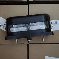 Фонарь освещения номера LED 12/24V (пластик, черный) под фишку (SILA) ФП131-02