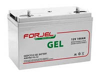 Акумулятор для систем безперебійного живлення гелевий, FORJEL 100Ah, 12v Deep Cycle(Туреччина)
