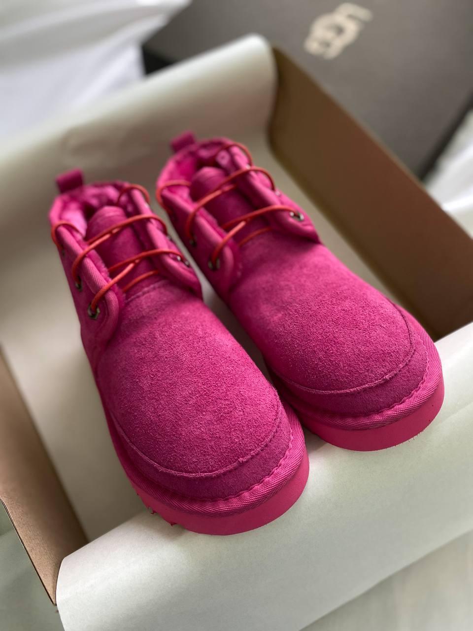 Черевики жіночі UGG Neumel Suede Neon Pink 10301, фото 1