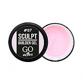 Білдер-гель GO Active Sculpt Builder Gel Bubble Gum 07 (блідо-рожевий), 12ml