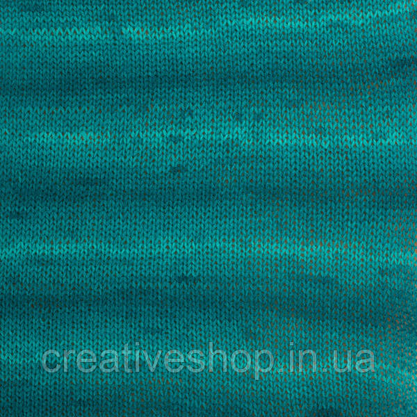 Пряжа Drops Fabel Long Print (колір 918 emerald city)