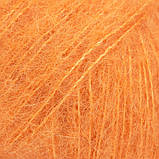 Пряжа Drops Brushed Alpaca Silk Uni colour (колір 29 tangerine), фото 4