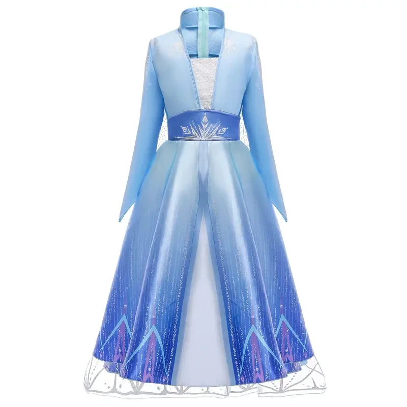 Сукня принцеси Ельзи блакитна, сатин з орнаментом