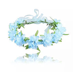 Вінок Ельзи з мультфільму "Крижане серце", блакитний