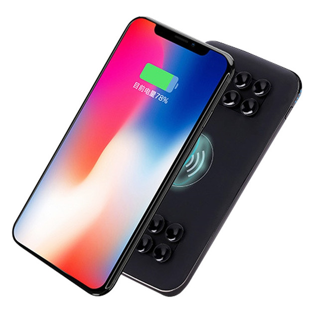 POWERBANK індукційний 10000 mAh Повер банк і бездротова зарядка ...