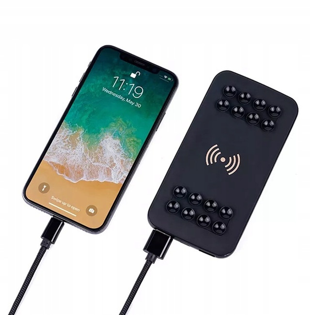 POWERBANK індукційний 10000 mAh Повер банк і бездротова зарядка ...