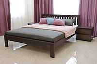 Двуспальная кровать Жасмин с низким изножьем массив бука