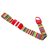 Джгут  венозний автоматичний 48*2,5см 500126Принт "Райдуга" з червоною пряжкою 1шт., фото 3