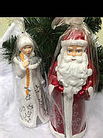 Дедушка Мороз и Снегурочка под елку. Новогодний декор для квартиры