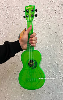 Укулеле KALA WATERMAN FLUORESCENT BLUE SOPRANO UKULELE