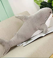 Акула 140 см серая мягкая игрушка подушка Ikea Икеа детский подарок сюрприз на день рождения новый год