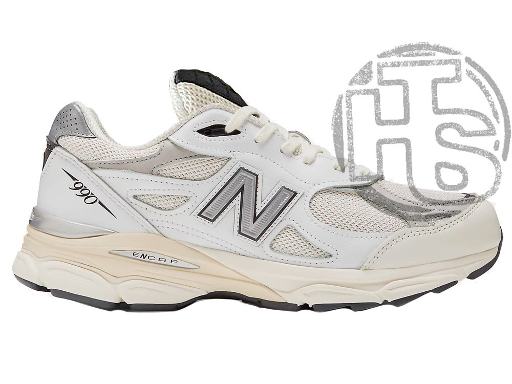 Чоловічі кросівки New Balance 990v3 White Grey "Sea Salt" M990AL3