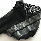 Панчохи на силіконі з ажуром, фото 4