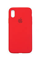 Чехол FULL Silicone Case для iPhone X / Xs Red (силиконовый чехол красный силикон кейс на айфон Х Хс 10 с)