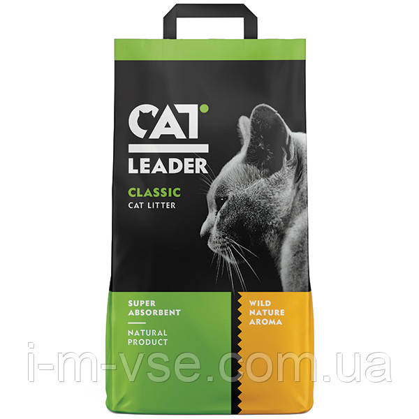Cat Leader Classic Wild Nature КЕТ ЛІДЕР КЛАСІК АРОМАТ ДИКОЇ ПРИРОДИ суперпоглинаючий наповнювач в котячий туалет 5 кг