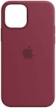 Силіконовий чохол iPhone 12/12 Pro Apple Silicone Case — Plum