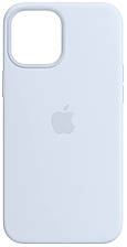Силіконовий чохол iPhone 12/12 Pro Apple Silicone Case with MagSafe — Cloud Blue