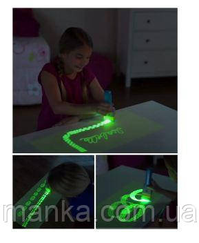 Малюй світлом для дітей Glow-A 1700 Набір для малювання в темряві, планшет для малювання світлом