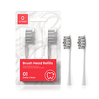 Насадка для электрической зубной щетки Xiaomi Oclean P1S12 Grey (2шт) оригинальные сменные насадки оклин серые