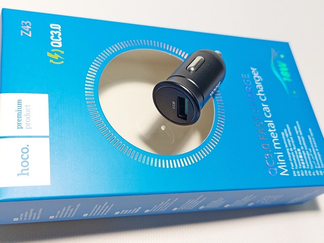 Зарядний пристрій автомобільний 1USB 3А (Hoco) Z43