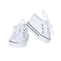 Туфлі / кросівки / взуття для ляльки Бебі Борн 40-43 см білі 8613
