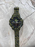 Тактичний багатофункціональний годинник Patriot 001 Camo Green ДПС України + Коробка Camo, фото 6
