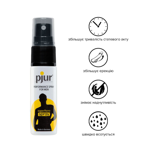 Купить Спрей для продления секса Pjur Superhero Spray, 20 мл Германия ...