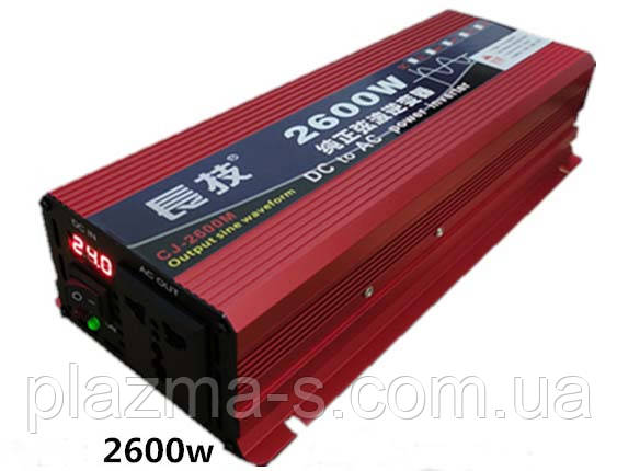 Інвертор 12V - 220V чиста синусоїда, 2600 ватт, цена 7124.25 грн — Prom ...