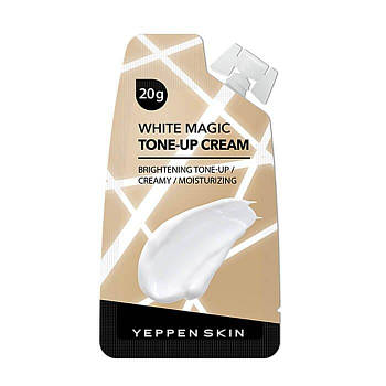 Освітлювальний крем для обличчя від пігментації YEPPEN SKIN White Magic Tone-Up Cream 20 г