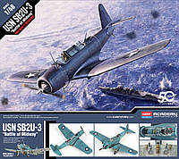 Сборная модель самолета USN SB2U-3 `Battle of Midway`. ACADEMY 12324