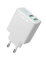 Зарядное устройство Luxe Cube 2USB 12W Smart White (4826986900792)