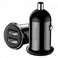 Автомобильное зарядное устройство Baseus Grain Pro 4.8A 2USB Black