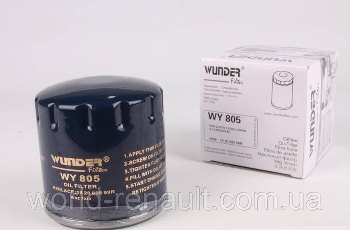 WUNDER WY 805 — Оливний фільтр на Рено Меган 4 1.5dci K9K, фото 1