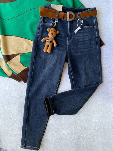 Jeans Basha Джинси жіночі утеплені чорним плюшем, розмір 29, L (ID ...