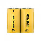 Батарейка сольова ENERLIGHT R20/D, 1 шт. у термоусадці (SHRINK), фото 5