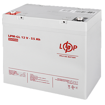 Акумулятор гелевий LogicPower LPM-GL 12В  55 Аг