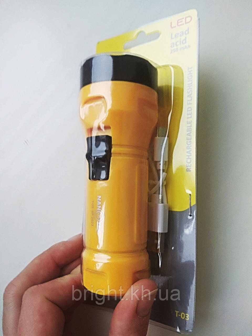 Ліхтар ручний акумуляторний Nanotex T-03